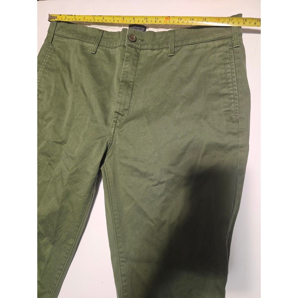 Levi's 514 Mens 36x32 Straight Fit Pants Olive Green 100% Cotton Chino Twill - Picture 4 of 8